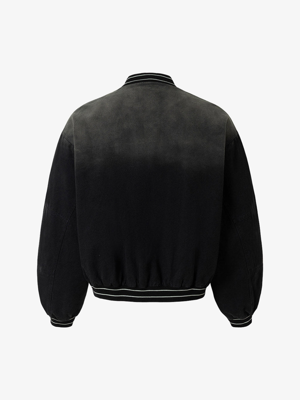 Gradient Bleached Technical Baseball Jacket