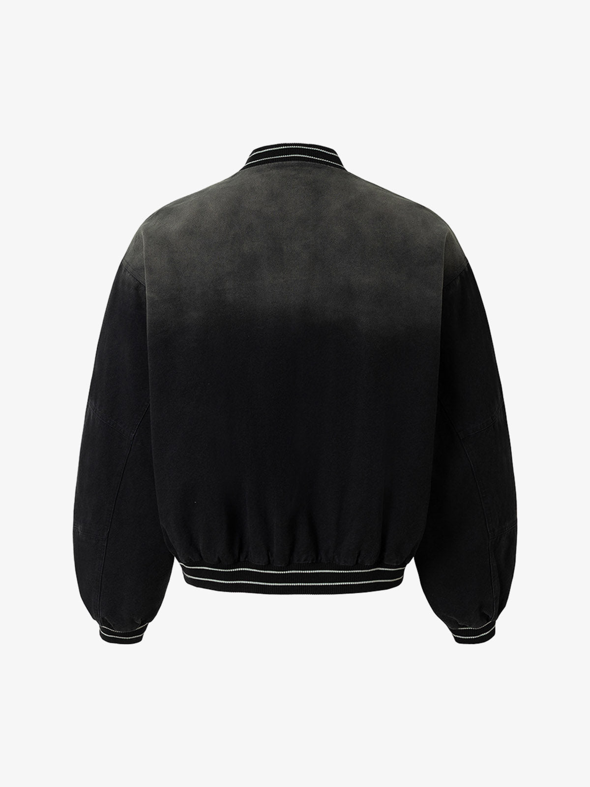 Gradient Bleached Technical Baseball Jacket