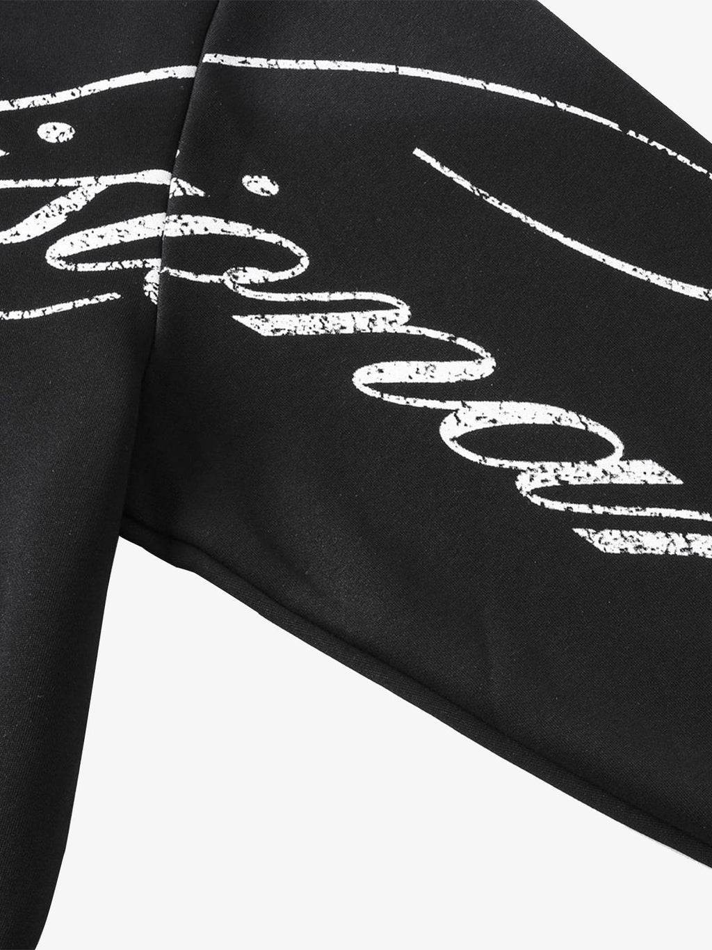 High Street Script Letter Print Zip-up Hoodie Jacket