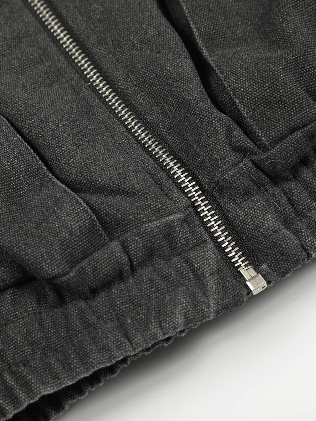 Pocket Zip Up Fur Collar Work Quilted Jacket