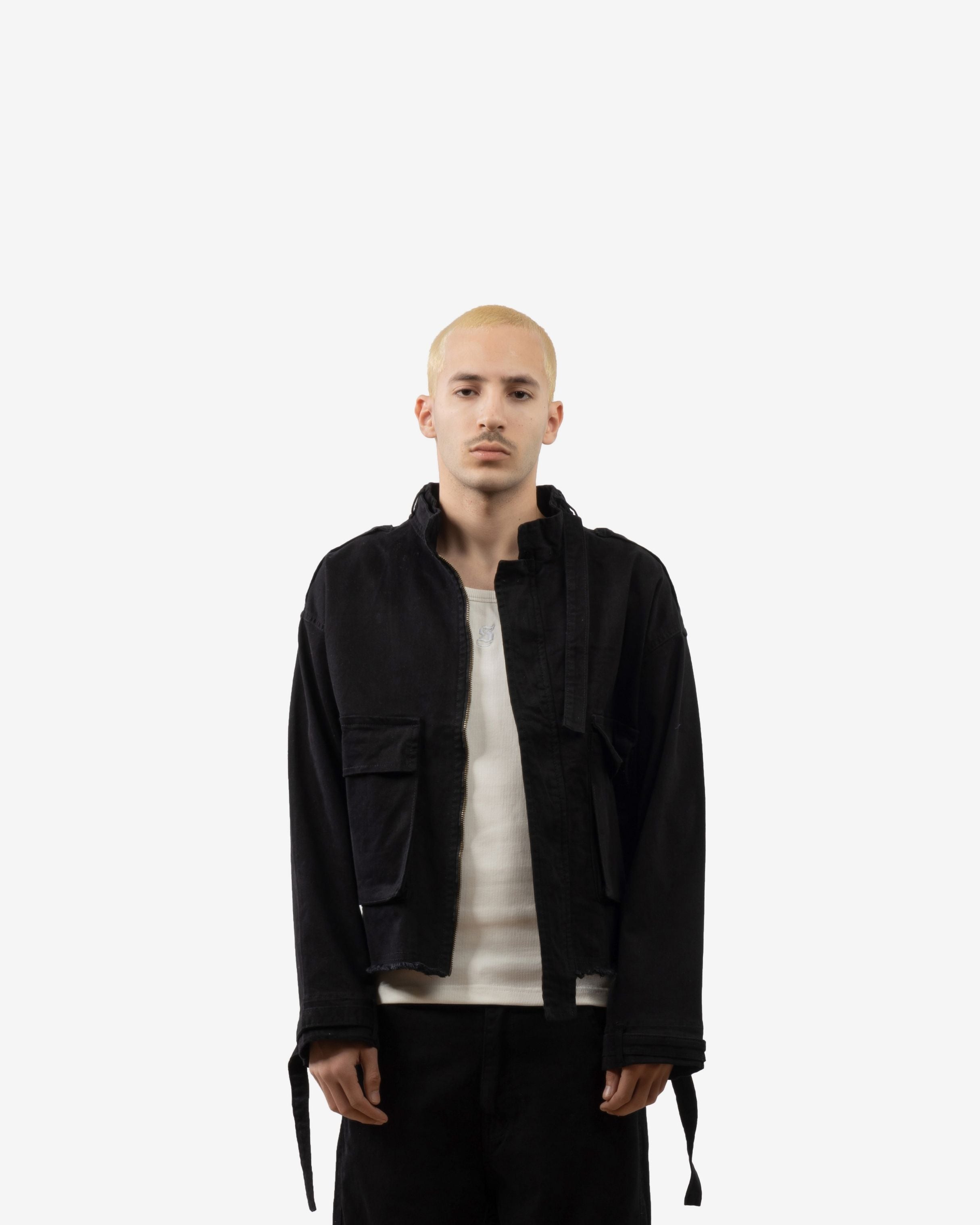 Box Fit Cargo Jacket With Large Pockets