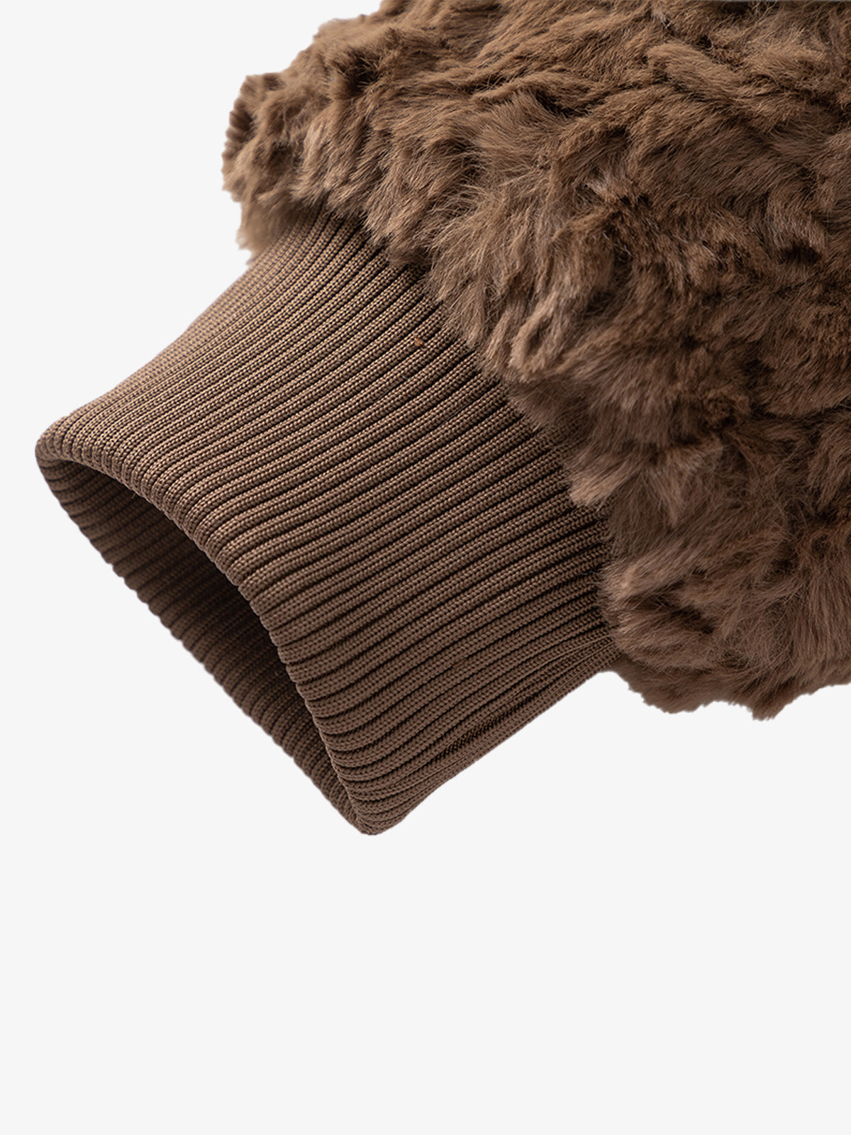 Vintage Stand Collar Sherpa Fleece Cotton Jacket