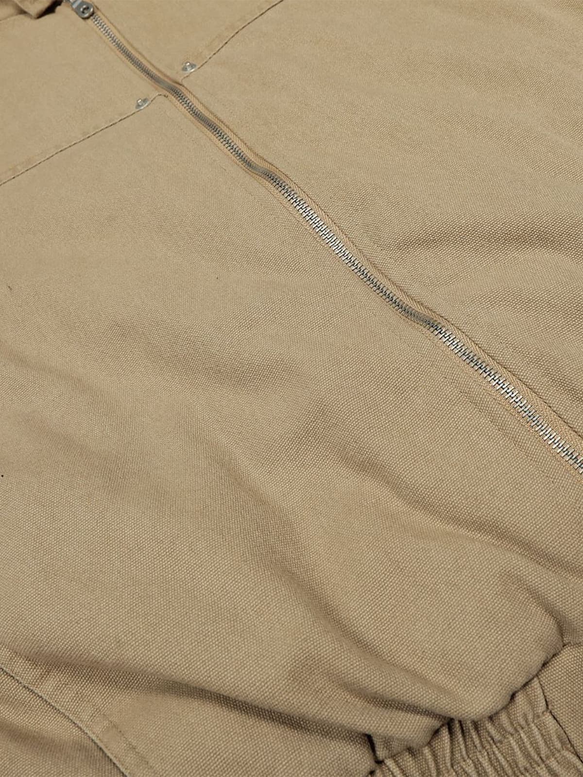 Street Outdoor Detachable Fur Collar Fleece Hooded Padded Jacket