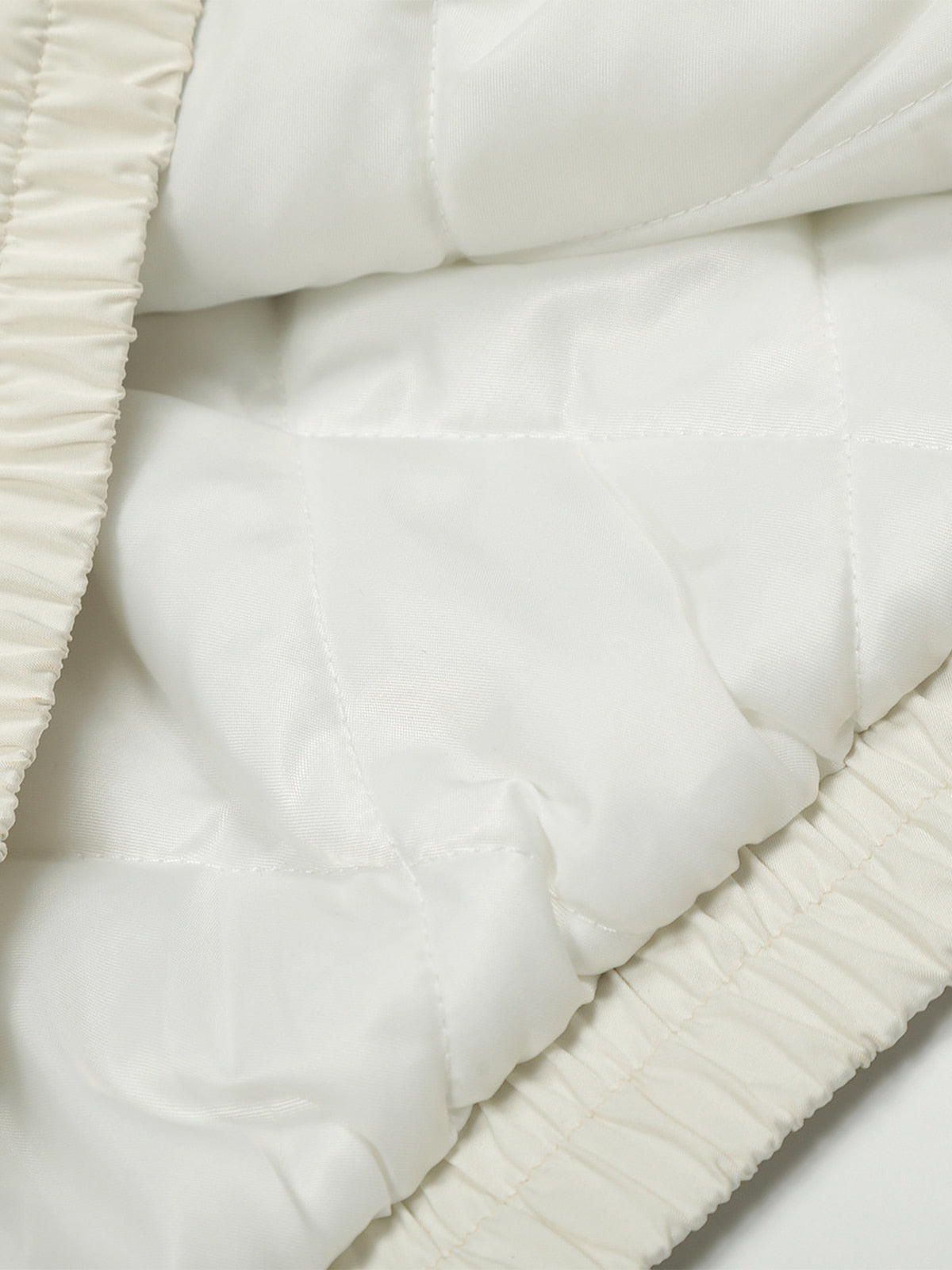 Faux Fur Collar Zipper Padded Bomber Jacket