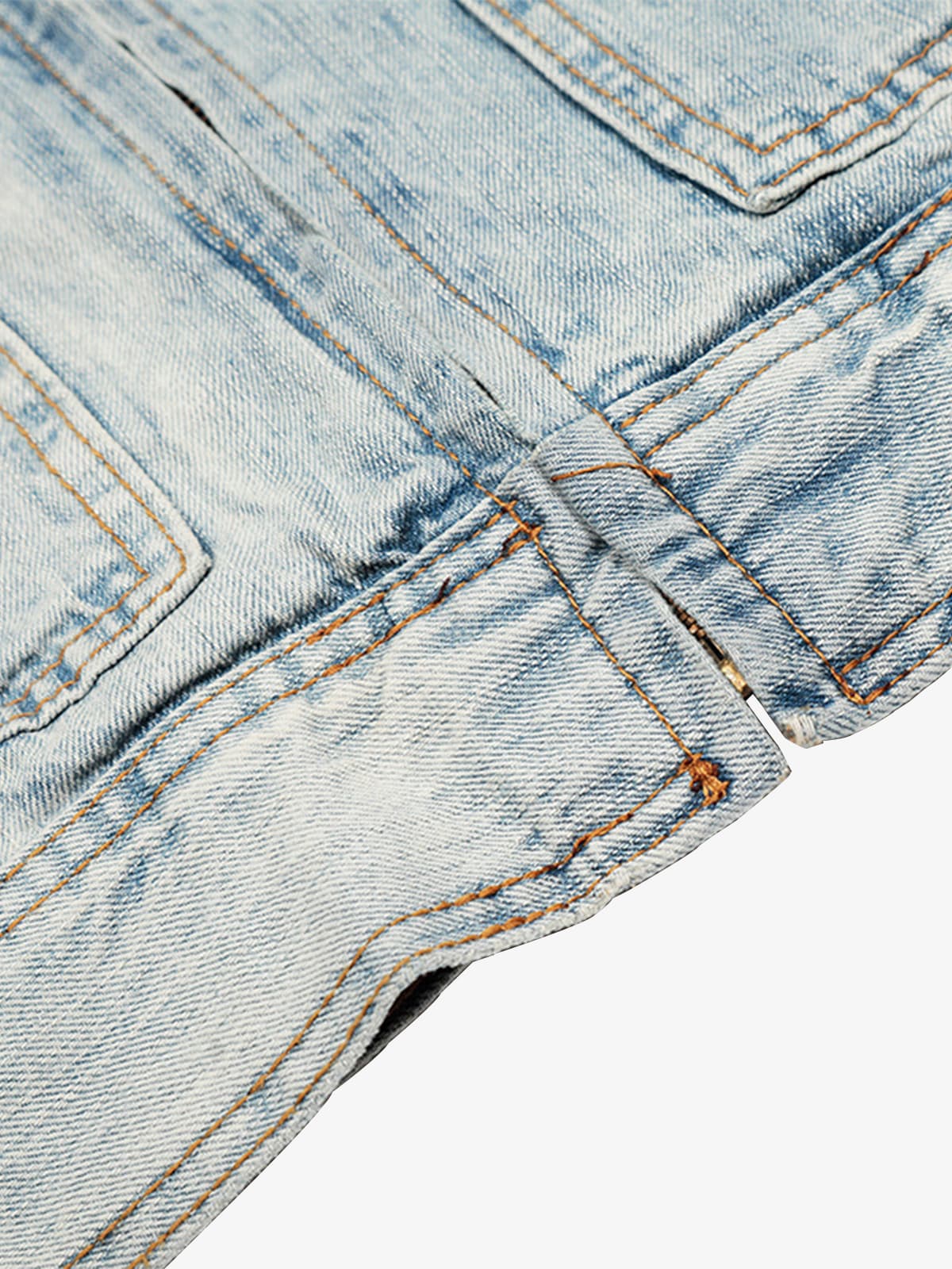 Vintage Light Wash Workwear Denim Jacket