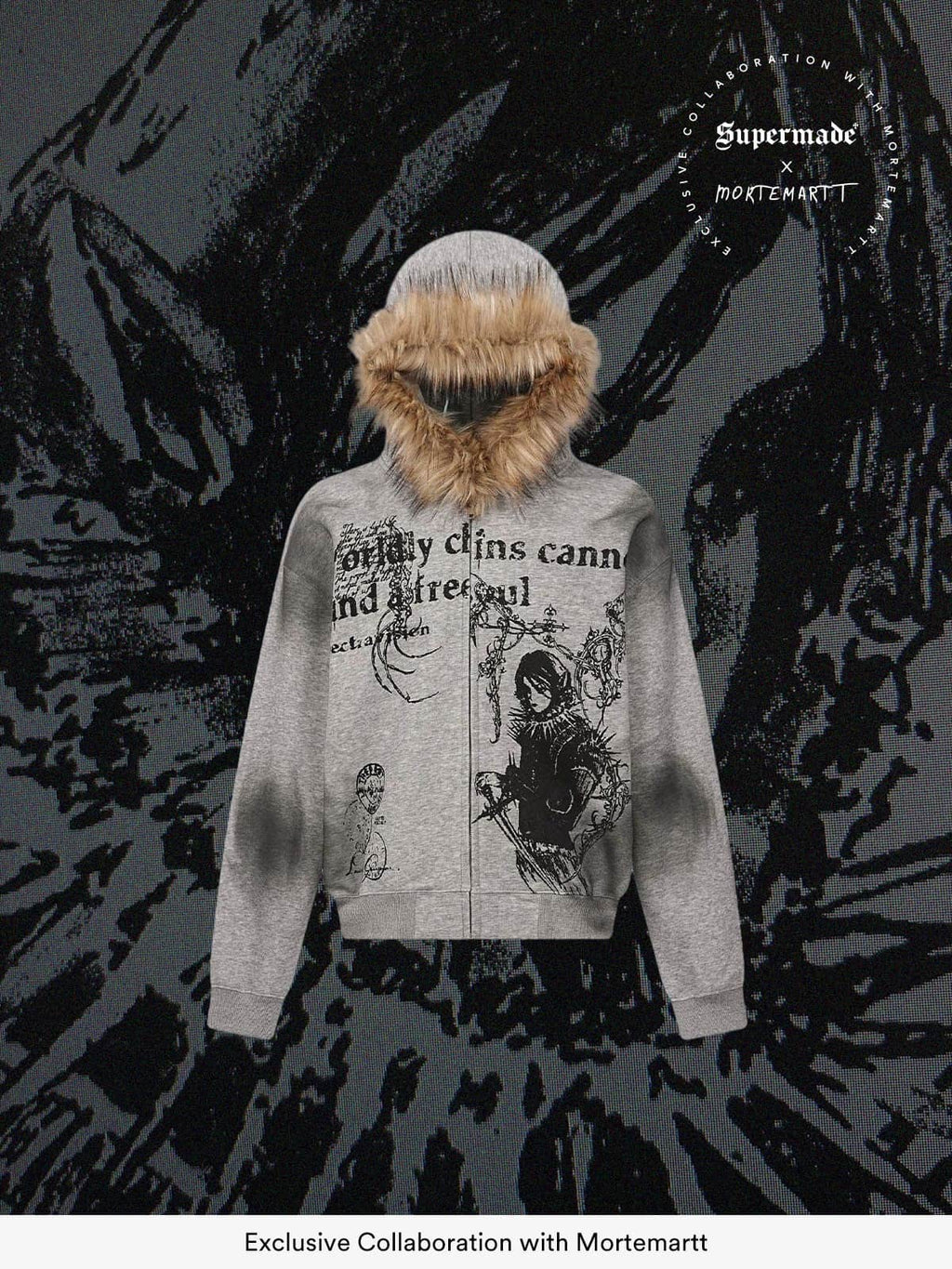 Supermade × Mortemartt Graphic Hooded Jacket- 2279