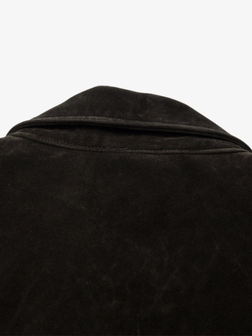 Retro Unique Metal Button Suede Lapel Bomber Jacket - 2538