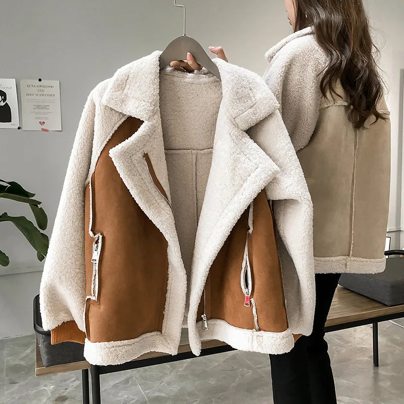 SERENYA SHEARLING JACKET