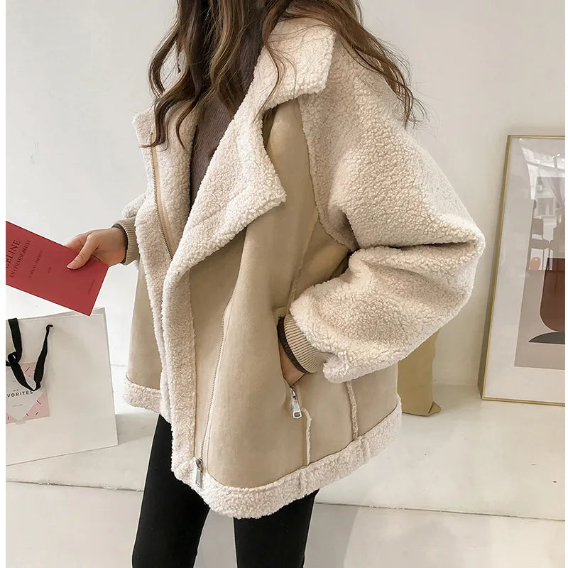 SERENYA SHEARLING JACKET