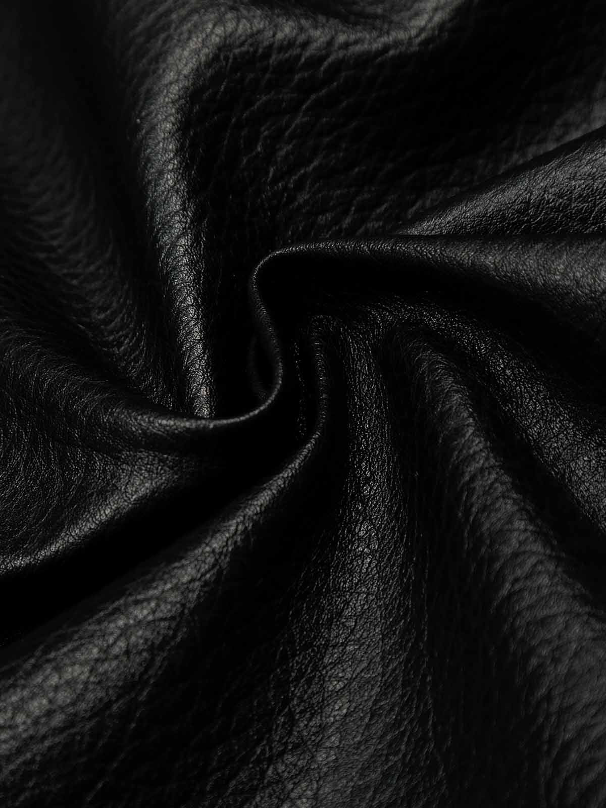 Retro Detachable Fur Collar PU Multi-Pocket Bomber Jacket