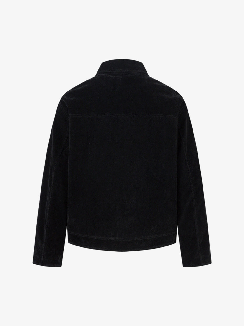 Retro Unique Metal Button Suede Lapel Bomber Jacket - 2538