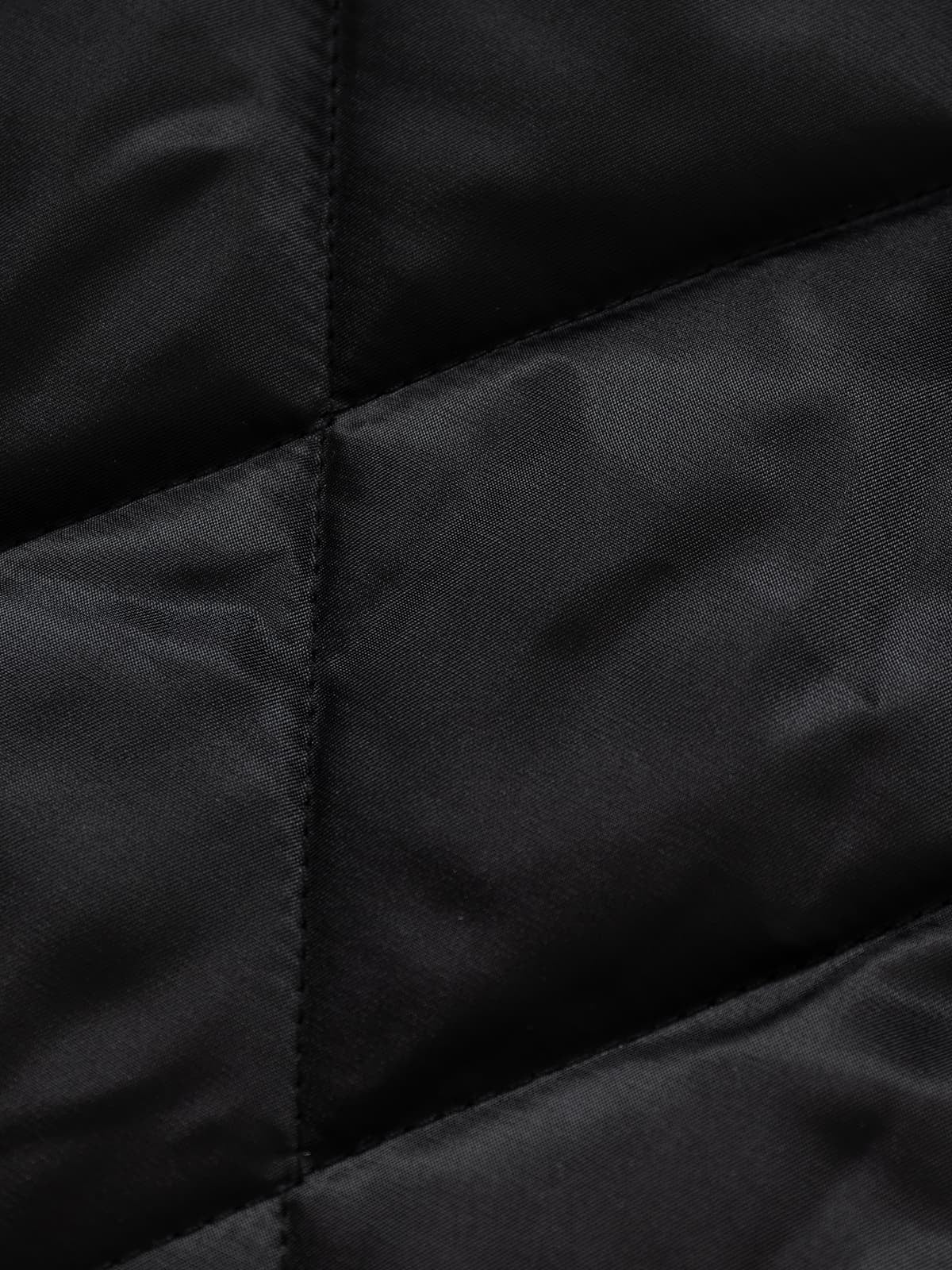 Street Punk Oblique Zipper Lambswool Collar Quilted Jacket