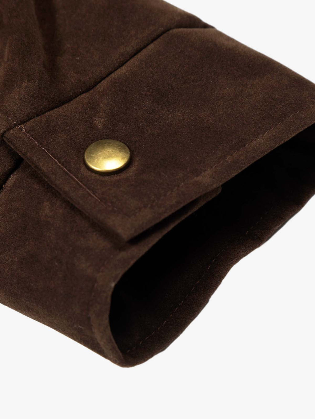 Retro Asymmetrical Lambswool Suede Padded Jacket