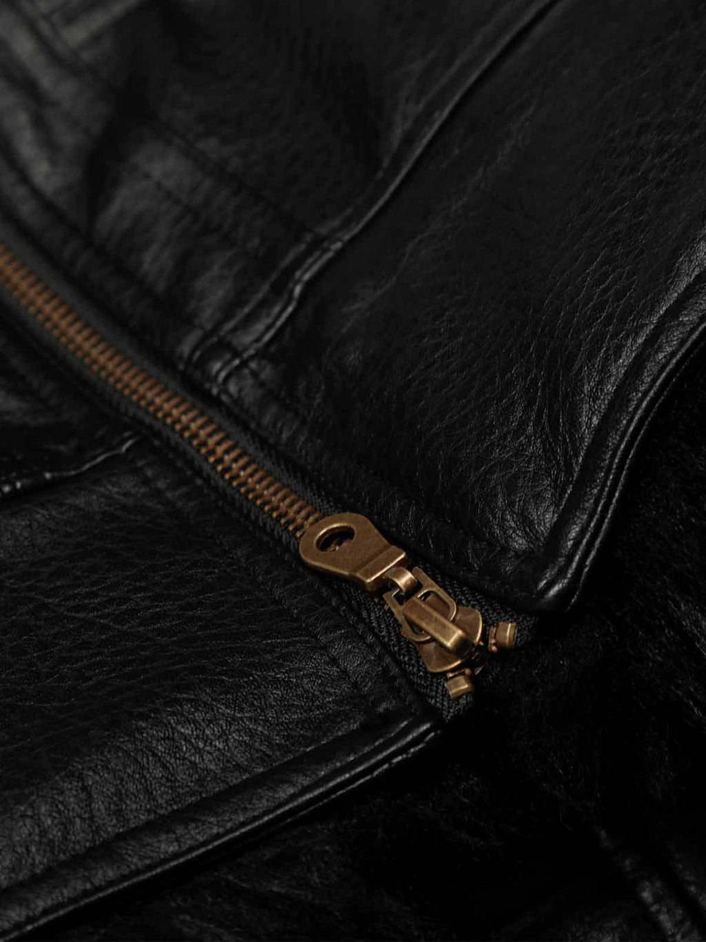 Retro Detachable Fur Collar PU Multi-Pocket Bomber Jacket