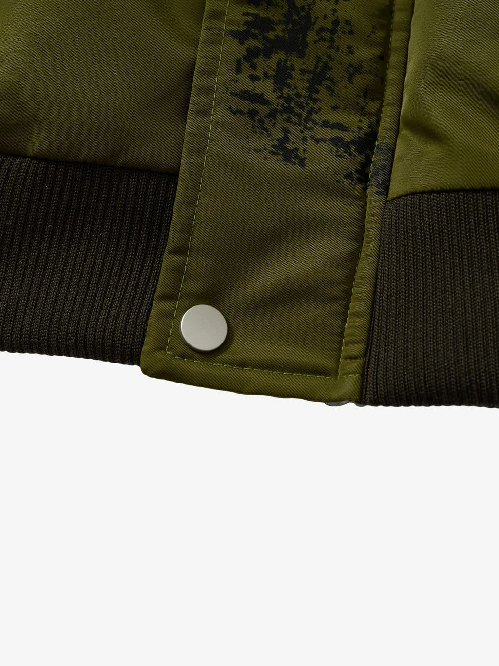 Street Graffiti Lamb Collar Flight Cotton Jacket