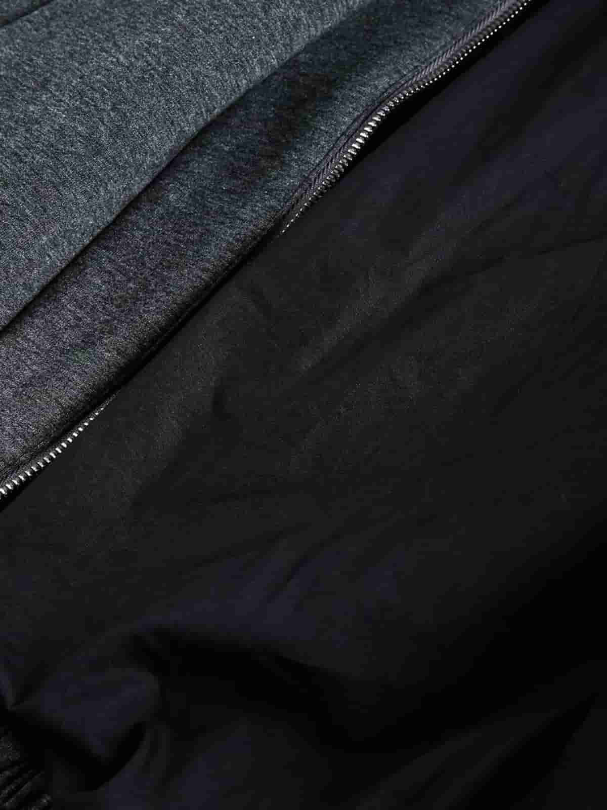 Retro Detachable Faux Fur Collar Washed Bomber Jacket