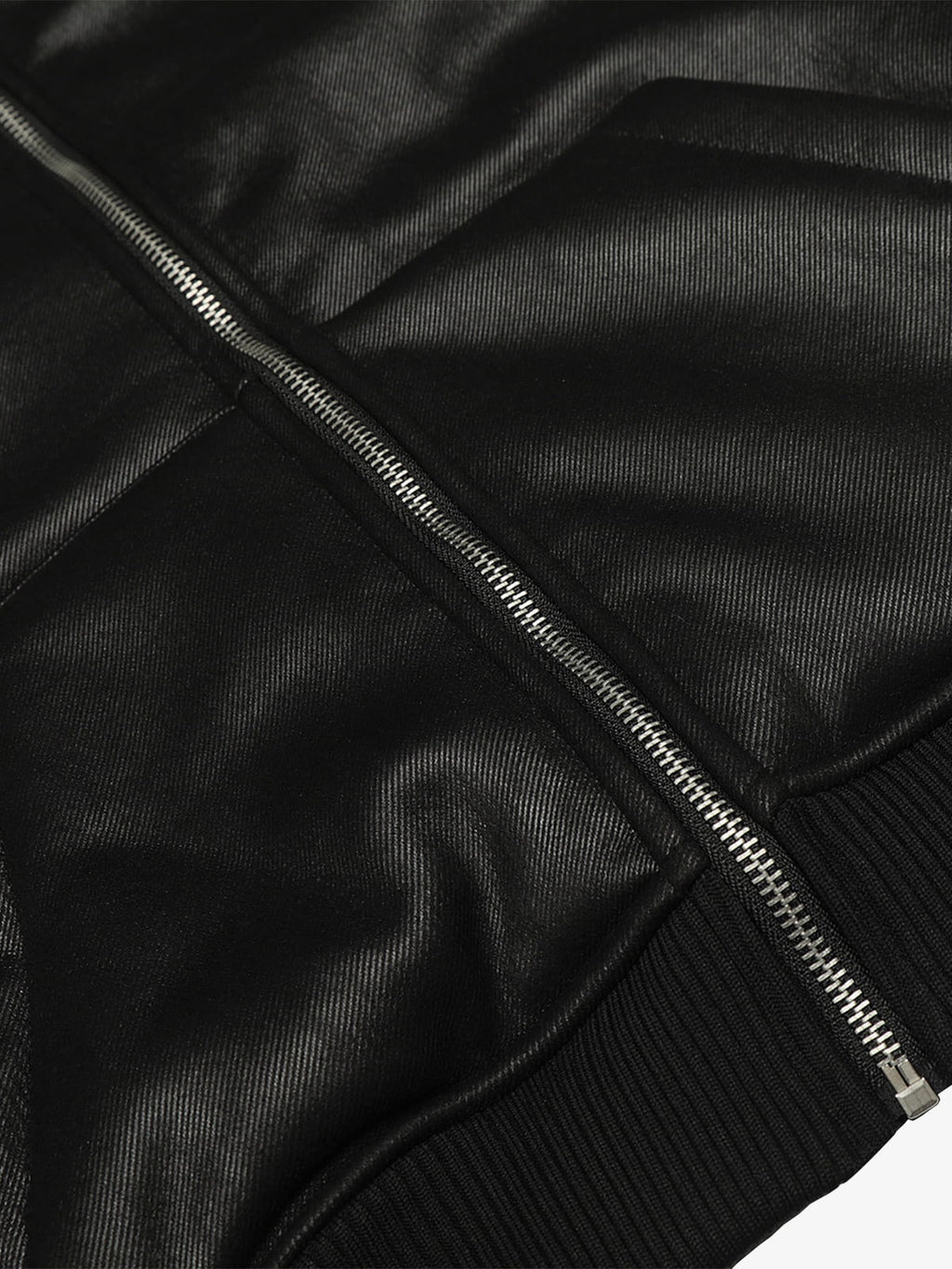 Vintage Leather Badge Fleece-lined Hooded Zip Bomber Jacket - 2547