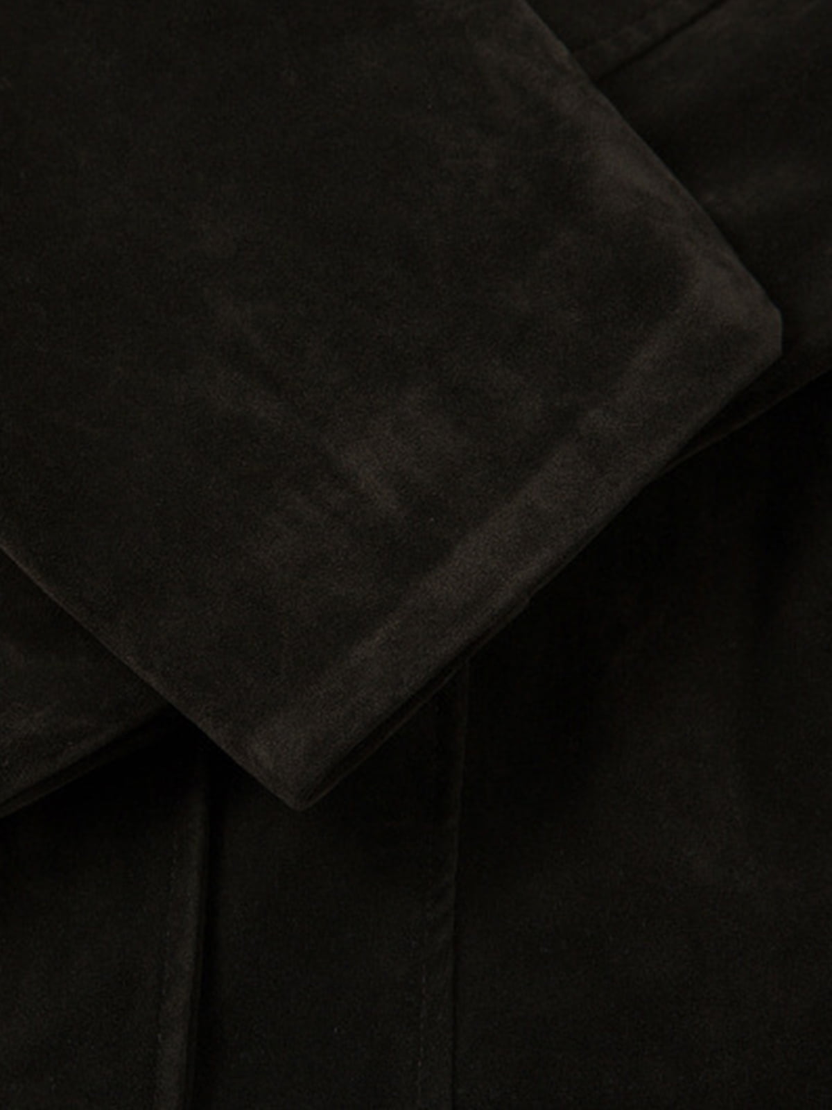 Retro Unique Metal Button Suede Lapel Bomber Jacket - 2538