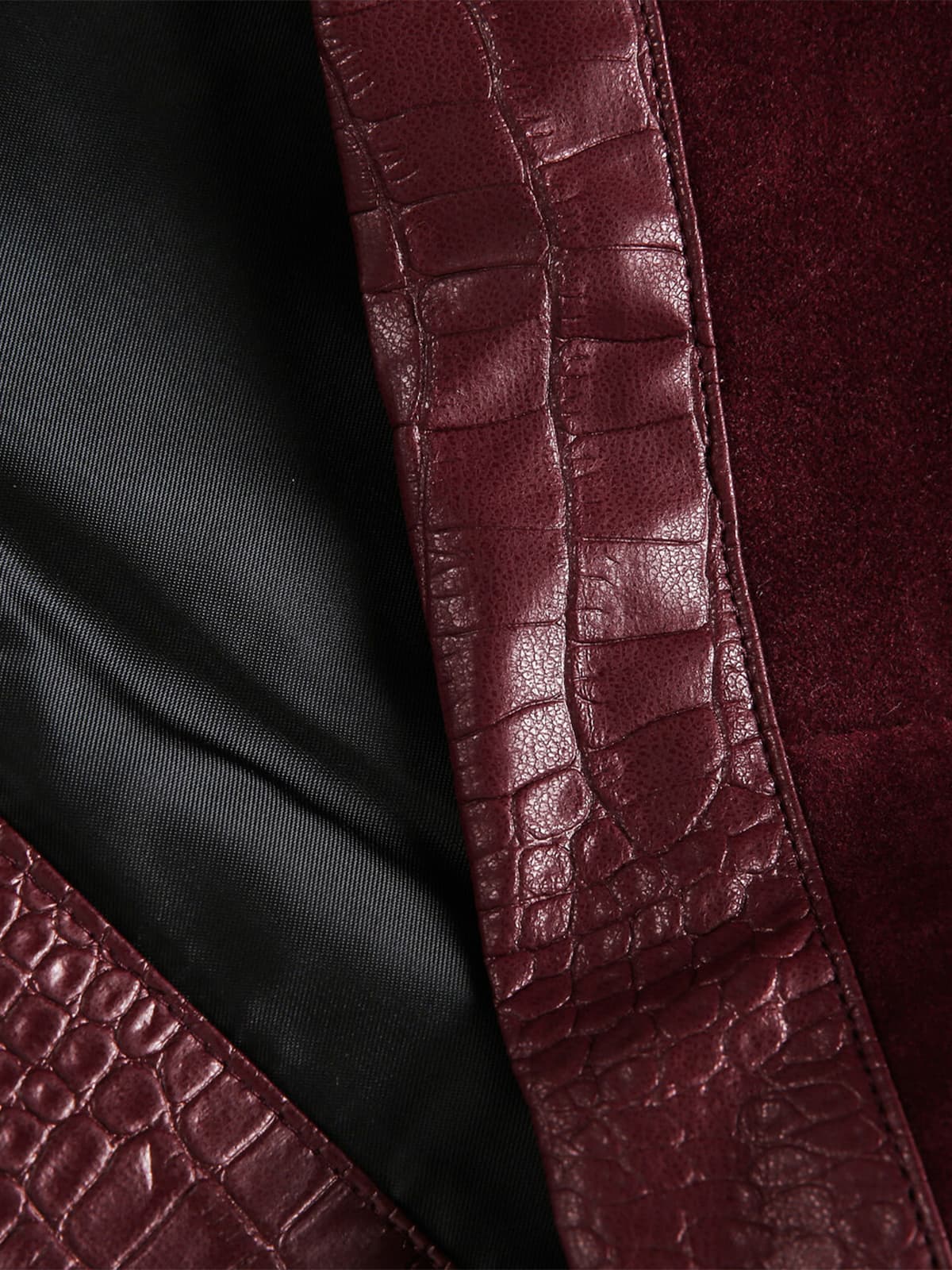 Vintage Suede PU Leather Collar Zip Up Jacket