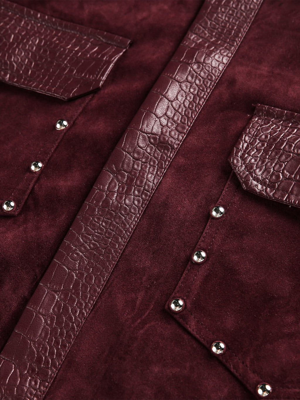 Vintage Suede PU Leather Collar Zip Up Jacket