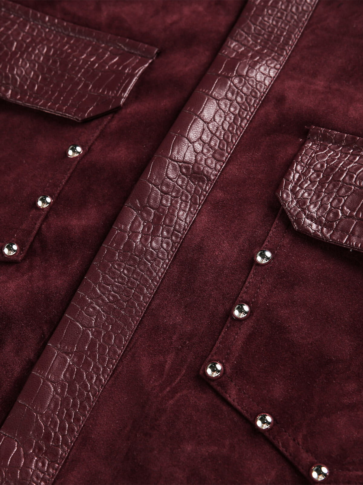 Vintage Suede PU Leather Collar Zip Up Jacket