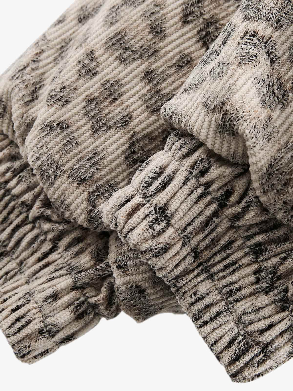 Cotton Cheetah Print Mink Fur Hooded Jacket - 2270