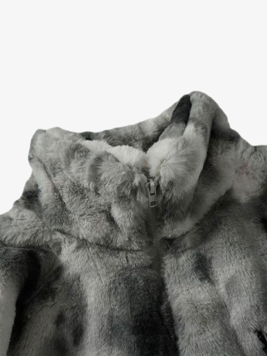 Heavy-Duty Faux Lambswool Tie-Dye Urban Jacket - 1558