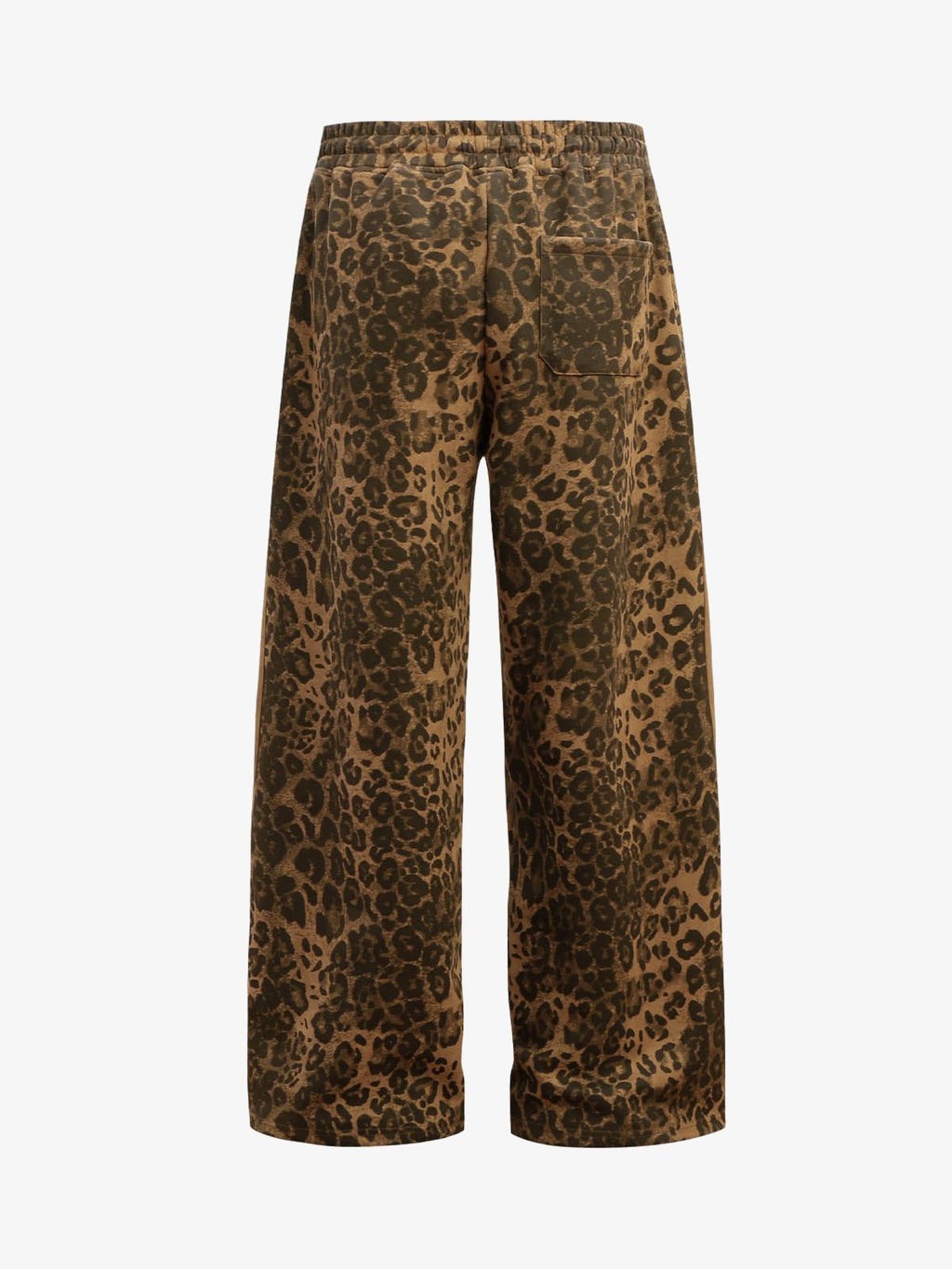 French Terry Cheetah Print Suede Tracksuit - 2277