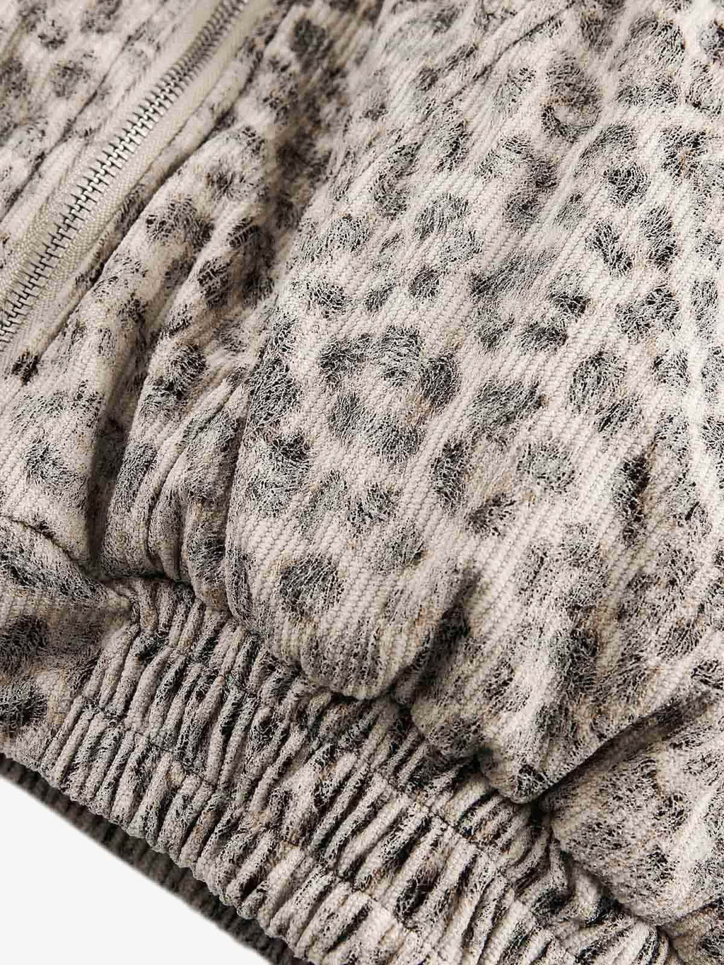 Cotton Cheetah Print Mink Fur Hooded Jacket - 2270